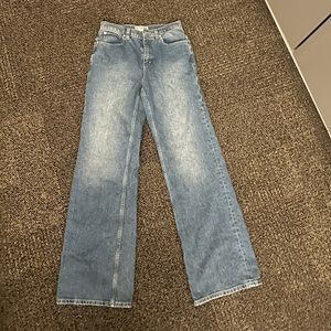 SOLD free people tinsley baggy mid rise straight leg jeans size 26